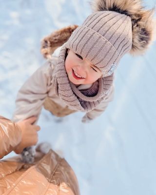 DOSKLADNENÉ čiapočky a nákrčníky I LOVE MILK 🤎 Vhodné pre detičky od 1-6 rokov